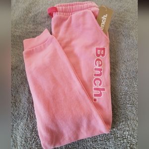 BENCH Pink Girls Swearpants. Size LG (10/12)